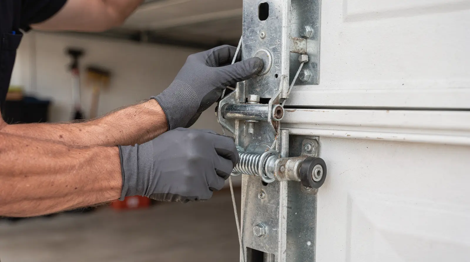 A worn or bent roller can make the door move slowly or jerk during operation