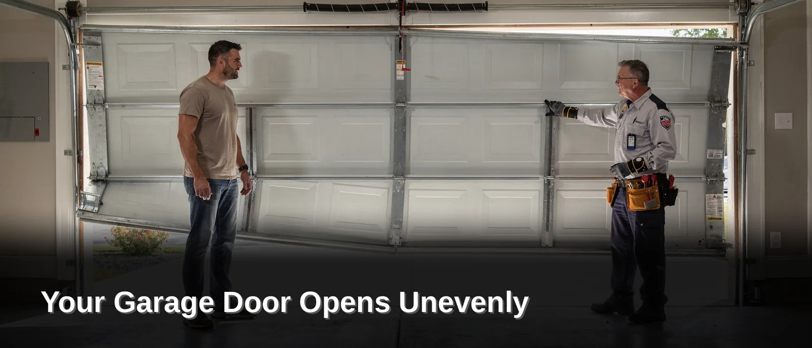 What Signs Point to an Uneven Garage Door, Your Garage Door Opens Unevenly