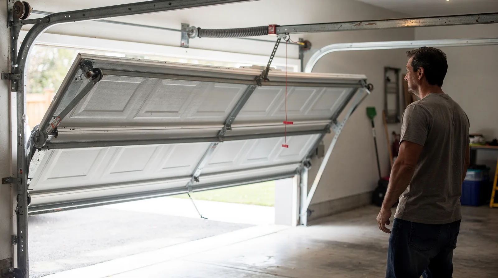 Why Does a Garage Door Start Opening Crooked